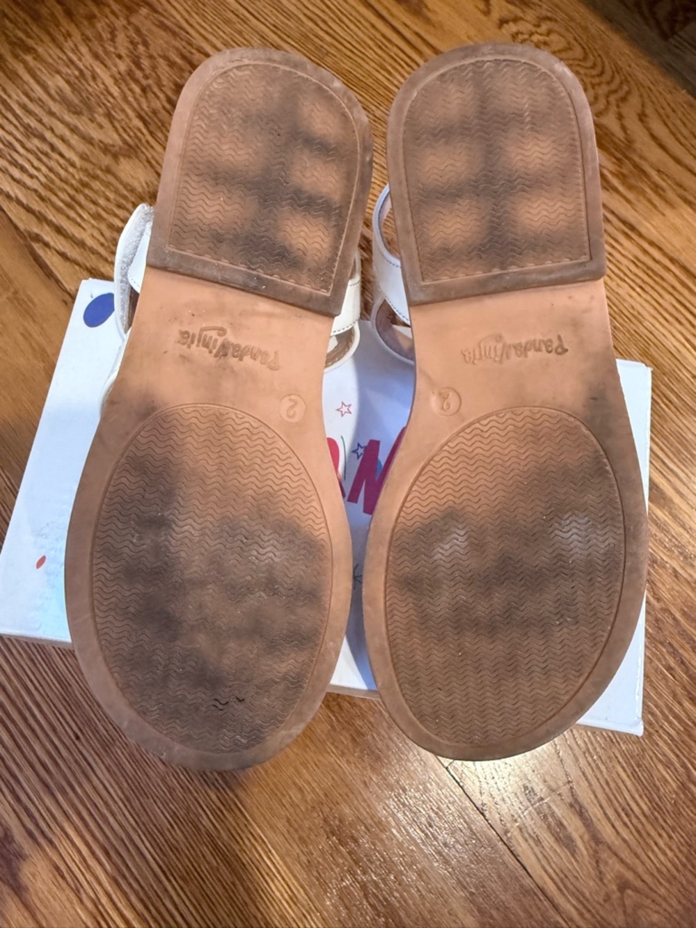 PANDANINJIA Girls Sandals Monica Summer Open Toe Flats Shoes Dress Sandals 2 - Picture 8 of 10